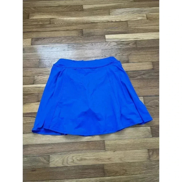 Dona Jo Tennis Women's Skort Bright Blue Skirt With Black Shorts Size 3 XXL - Picture 5 of 5